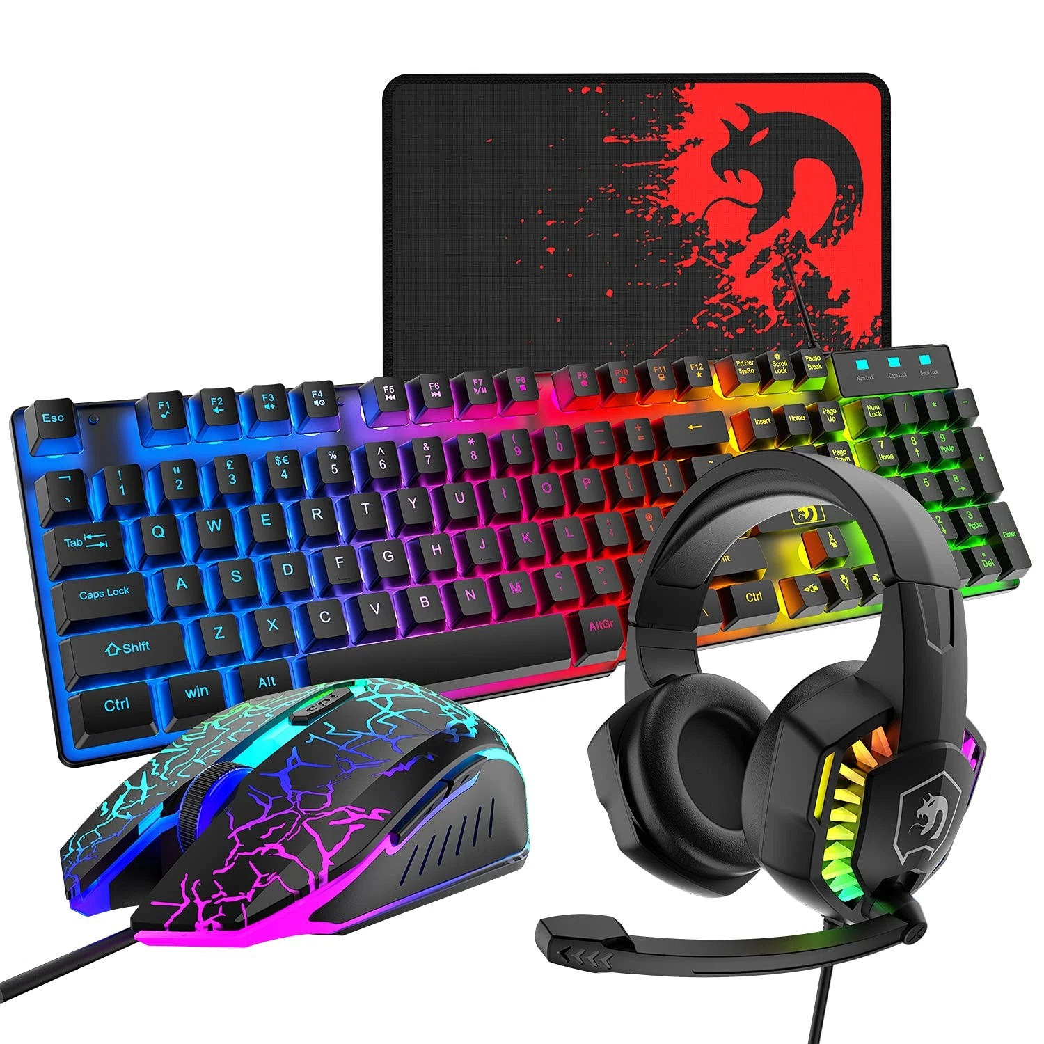 KEYBOARD+MOUSE+HEADPHONE ATICK A5500 WIRED