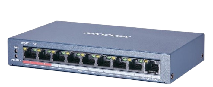 SWITCH HIKVISION DS-3E0109P-E/M 8PORT+1 10/100 POE